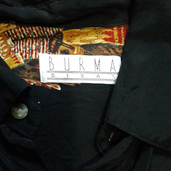 Vintage Native American Chief Button Down Shirt black - Picture 3 of 13